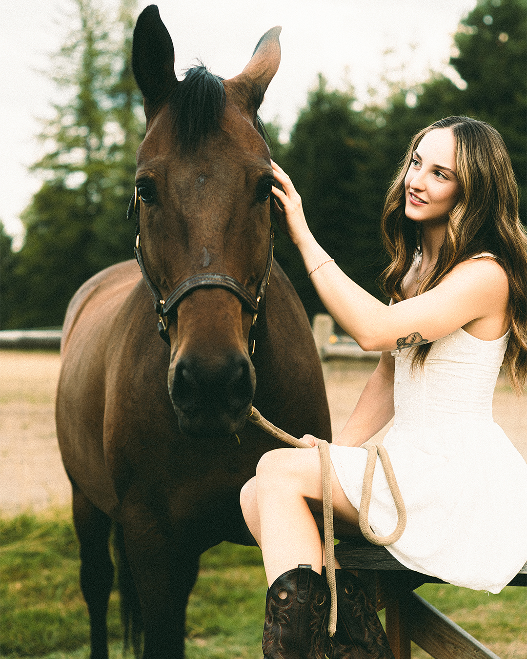 Creative Editorial Portraits with Horses on a Private Ranch in Montana — photograph 2 of 20